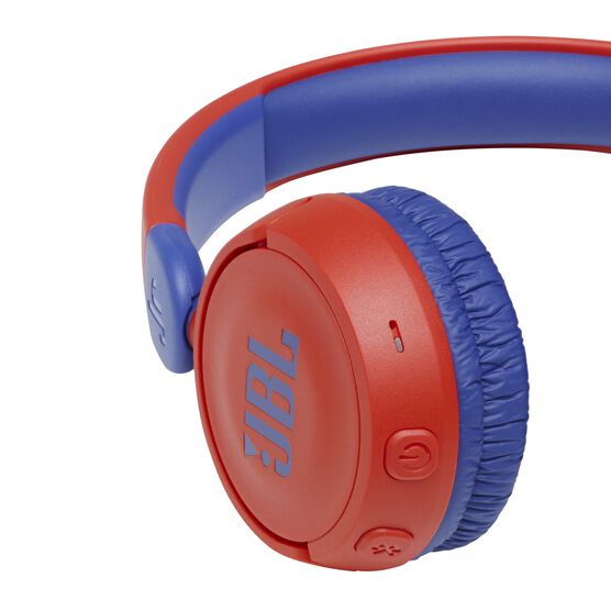 JBL Jr310BT - Red - Kids Wireless on-ear headphones - Detailshot 3 JBL Jr310BT - Red - Kids Wireless on-ear headphones - Detailshot 3